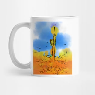 Lone Saguaro Cactus Mug